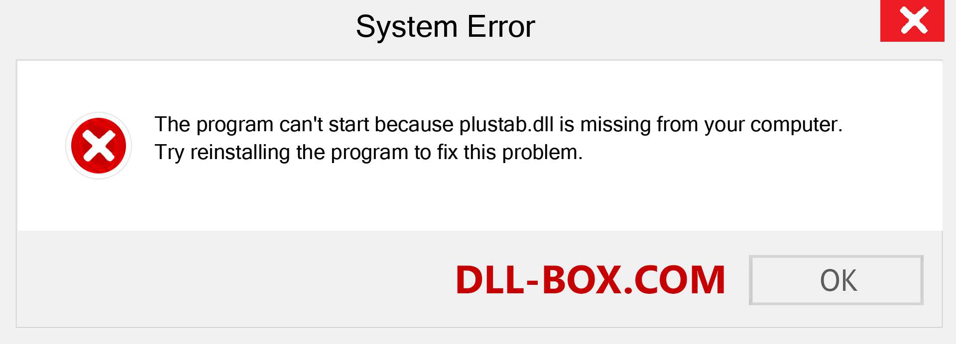  plustab.dll file is missing?. Download for Windows 7, 8, 10 - Fix  plustab dll Missing Error on Windows, photos, images