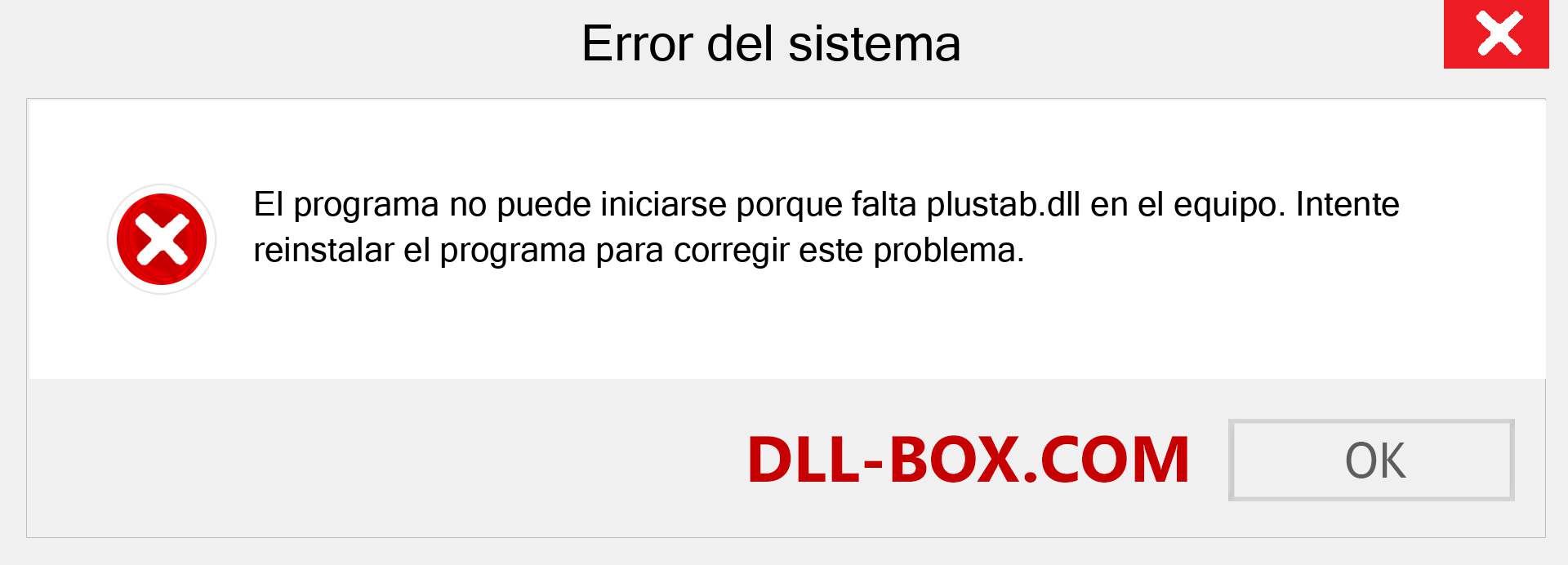 ¿Falta el archivo plustab.dll ?. Descargar para Windows 7, 8, 10 - Corregir plustab dll Missing Error en Windows, fotos, imágenes